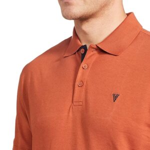Van Heusen Men's Cotton Regular Fit Athleisure Ultra Soft Polo T-Shirt - Short Sleeve, Textured